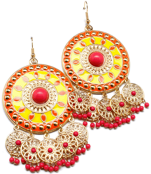 Round Chandelier Style Earring